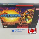 SUPER METROID ZERO MISSION - SNES, Super Nintendo Custom Box optional w/ Insert Tray & PVC Protector