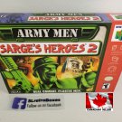 ARMY MEN SARGE'S HEROES 2 - N64, Nintendo64 Custom Box with Insert Tray & PVC Protector