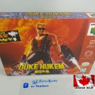 DUKE NUKEM 64 - N64, Nintendo64 Custom replacement Box optional w/ Insert Tray & PVC Protector