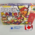 PAPER MARIO - N64, Nintendo64 Custom replacement Box optional w/ Insert Tray & PVC Protector
