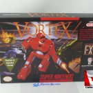 VORTEX - SNES, Super Nintendo Custom replacement Box optional w/ Insert Tray & PVC Protector