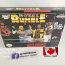 WWF ROYAL RUMBLE - SNES, Super Nintendo Custom replica Box optional w/ Insert Tray & PVC Protector