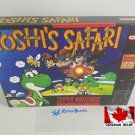 YOSHI'S SAFARI - SNES, Super Nintendo Custom replacement Box optional w/ Insert Tray & PVC Protector