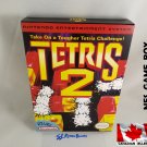 TETRIS 2 - NES, Nintendo Custom replacement BOX optional w/ Dust Cover & PVC Protector