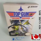 TOP GUN: SECOND MISSION - NES, Nintendo Custom replica BOX optional w/ Dust Cover & PVC Protector