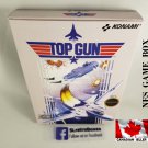 TOP GUN - NES, Nintendo Custom replacement BOX optional w/ Dust Cover & PVC Protector