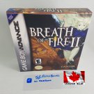 BREATH OF FIRE 2 - Nintendo GBA Custom Replacement Box with Insert Tray & PVC Protector