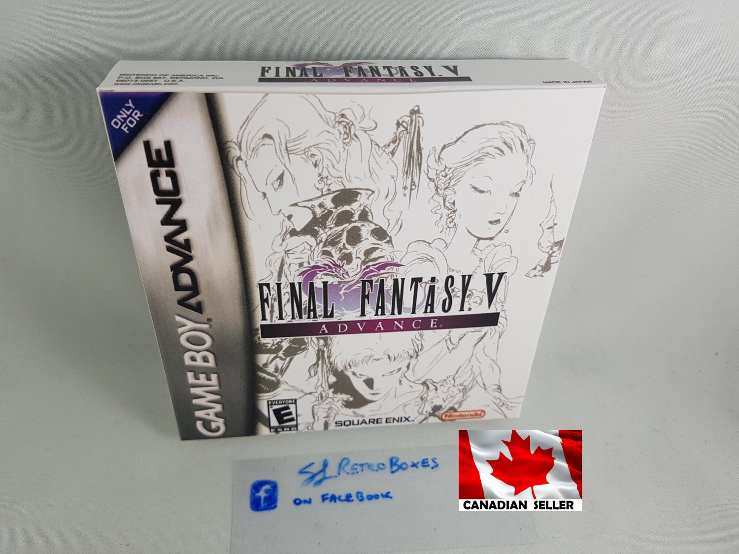 FINAL FANTASY V (5) ADVANCE - Nintendo GBA Custom Box optional w/ Insert Tray & PVC Protector