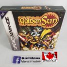 GOLDEN SUN - Nintendo GBA Custom Replacement Box optional w/ Insert Tray & PVC Protector