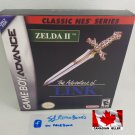 ZELDA 2 ADVENTURES OF LINK - Nintendo GBA Custom Box optional w/ Insert Tray & PVC Protector