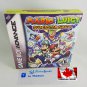 MARIO & LUIGI SUPERSTAR SAGA - Nintendo GBA Custom Box optional w/ Insert Tray & PVC Protector