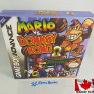 MARIO VS. DONKEY KONG - Nintendo GBA Custom Box optional w/ Insert Tray & PVC Protector