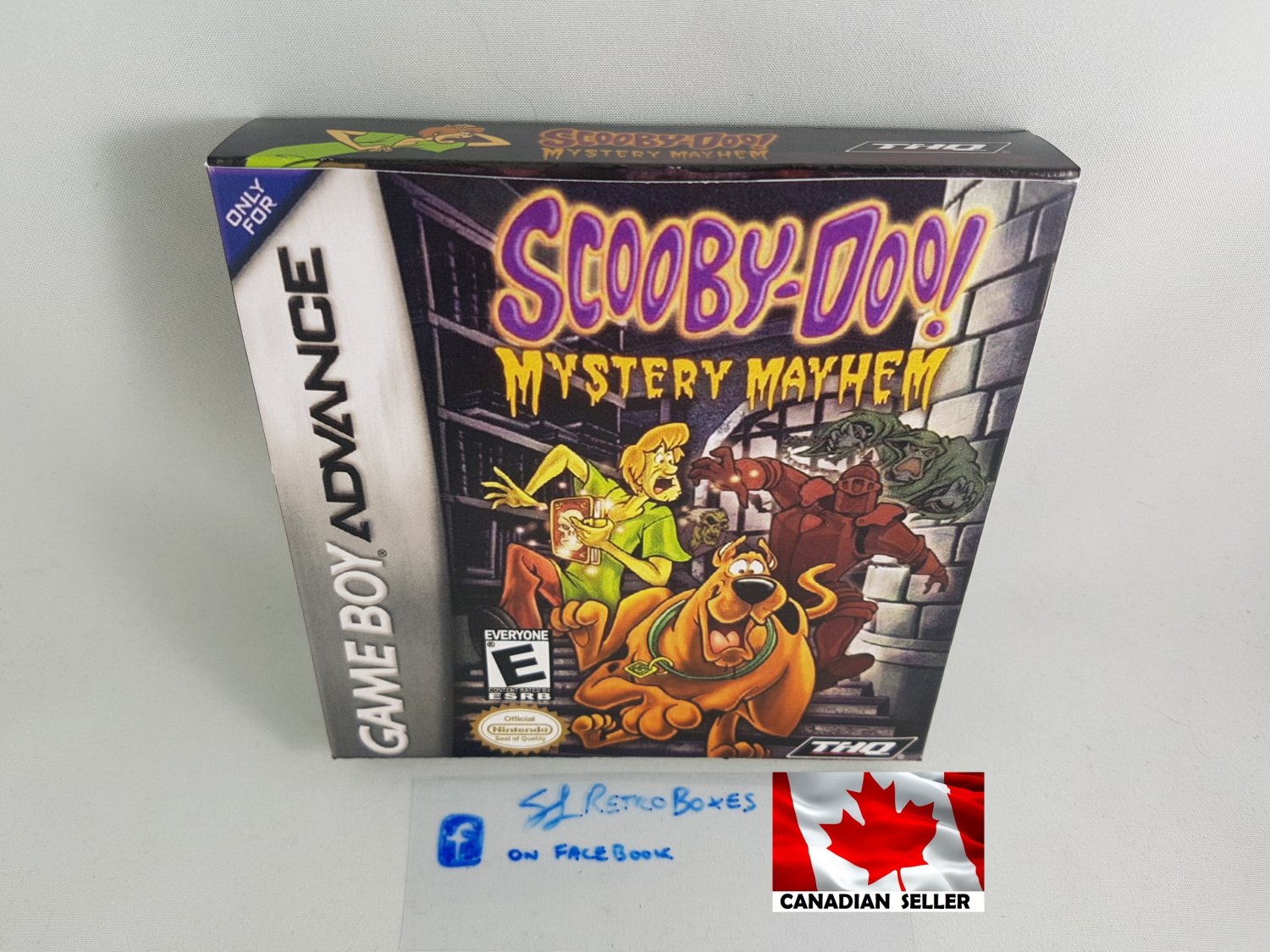 SCOOBY-DOO MYSTERY MAYHEM - Nintendo GBA Custom Box optional w/ Insert Tray & PVC Protector