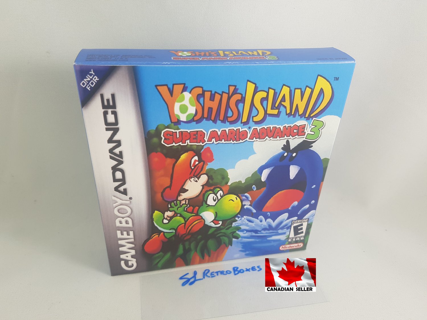 SUPER MARIO ADVANCE 3 YOSHI'S ISLAND - Nintendo GBA Custom Box optional