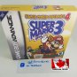 SUPER MARIO ADVANCE 4 SUPER MARIO BROS 3 - Nintendo GBA Custom Box w/ Insert Tray & PVC