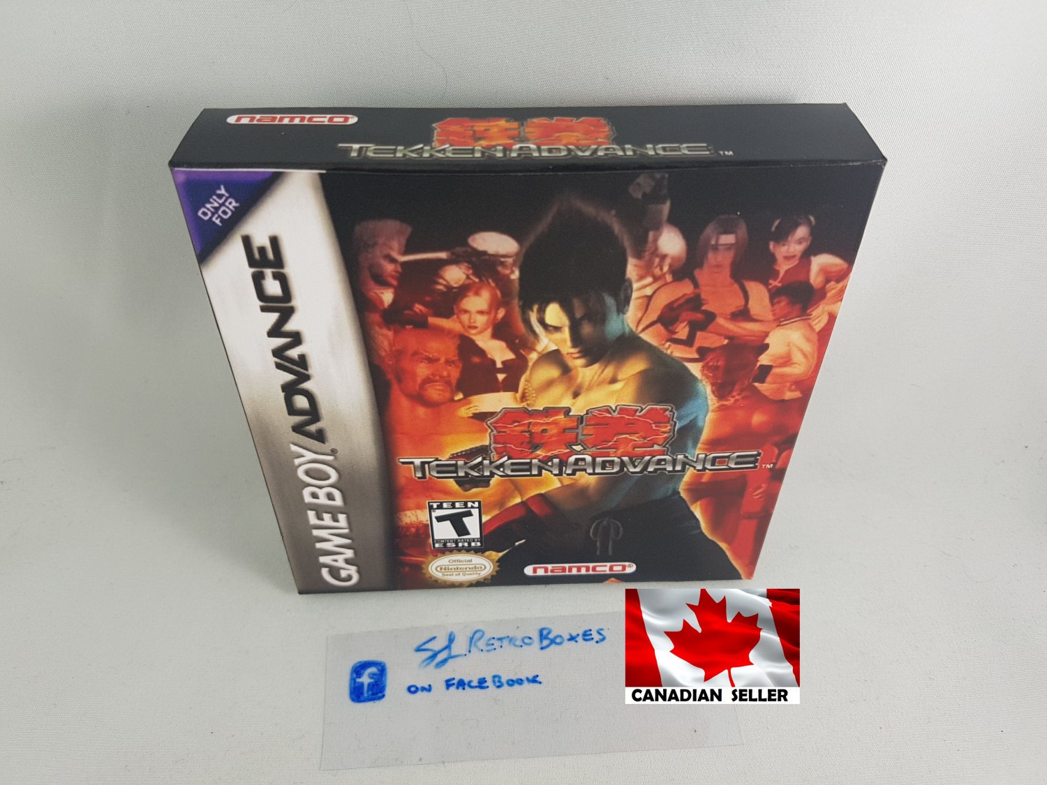 TEKKEN ADVANCE - Nintendo GBA Custom Replacement Box optional w/ Insert Tray & PVC Protector