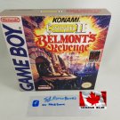 CASTLEVANIA 2 BELMONT'S REVENGE - Nintendo Game Boy Custom Box w/ Insert Tray & PVC Protector