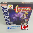 CASTLEVANIA LEGENDS - Nintendo Game Boy Custom replica Box optional w/ Insert Tray & PVC Protector
