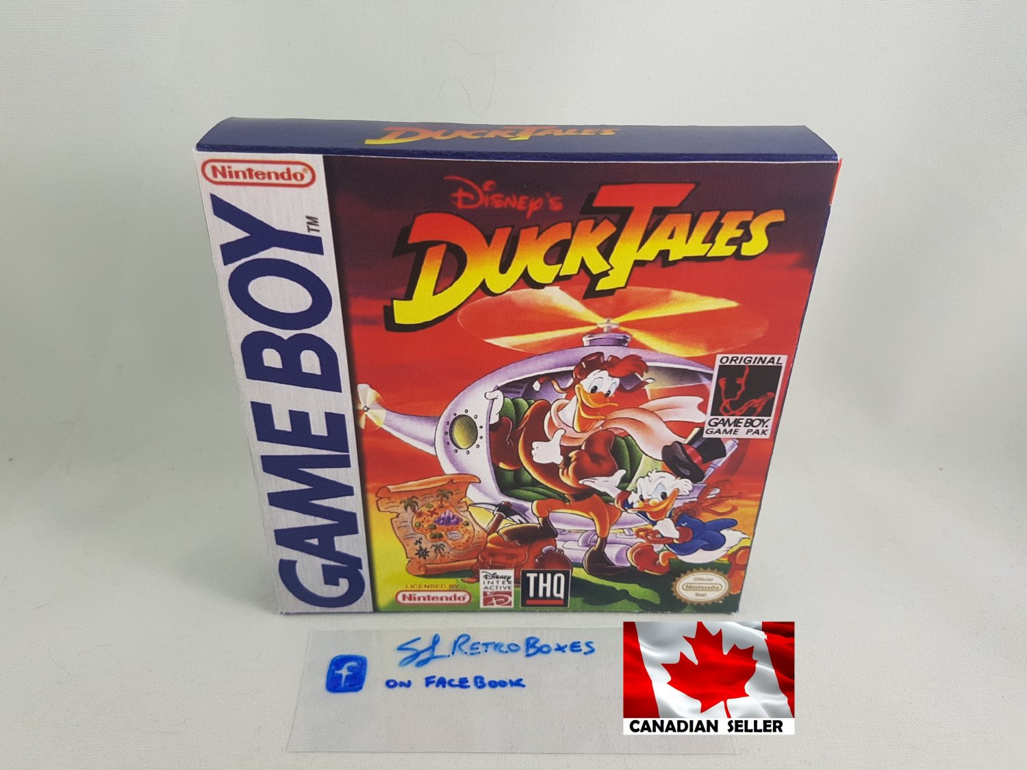 DUCKTALES - Nintendo Game Boy Custom Replacement Box optional w/ Insert Tray & PVC Protector