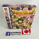DRAGON WARRIOR MONSTERS 2 TARA'S ADVENTURE - Nintendo Game Boy Custom Box w/ Insert Tray & PVC