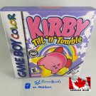 KIRBY TILT 'N TUMBLE - Nintendo Game Boy Custom replica Box optional w/ Insert Tray & PVC Protect