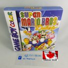 SUPER MARIO BROS DELUXE GBC - Nintendo Game Boy Color Custom Box optional w/ Insert Tray & PVC