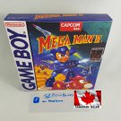 MEGA MAN 2 II - Nintendo Game Boy Custom replacement Box optional w/ Insert Tray & PVC Protector