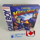 MEGA MAN 5 (V) - Nintendo Game Boy Custom replacement Box optional w/ Insert Tray & PVC Protector