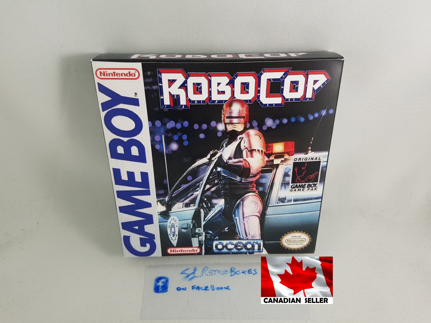 ROBOCOP VIDEOGAME - Nintendo Game Boy Custom replacement Box optional w/ Insert Tray & PVC Protector
