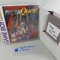 POWER QUEST GBC - Nintendo Game Boy Color Custom replacement Box optional w/ Insert Tray & PVC