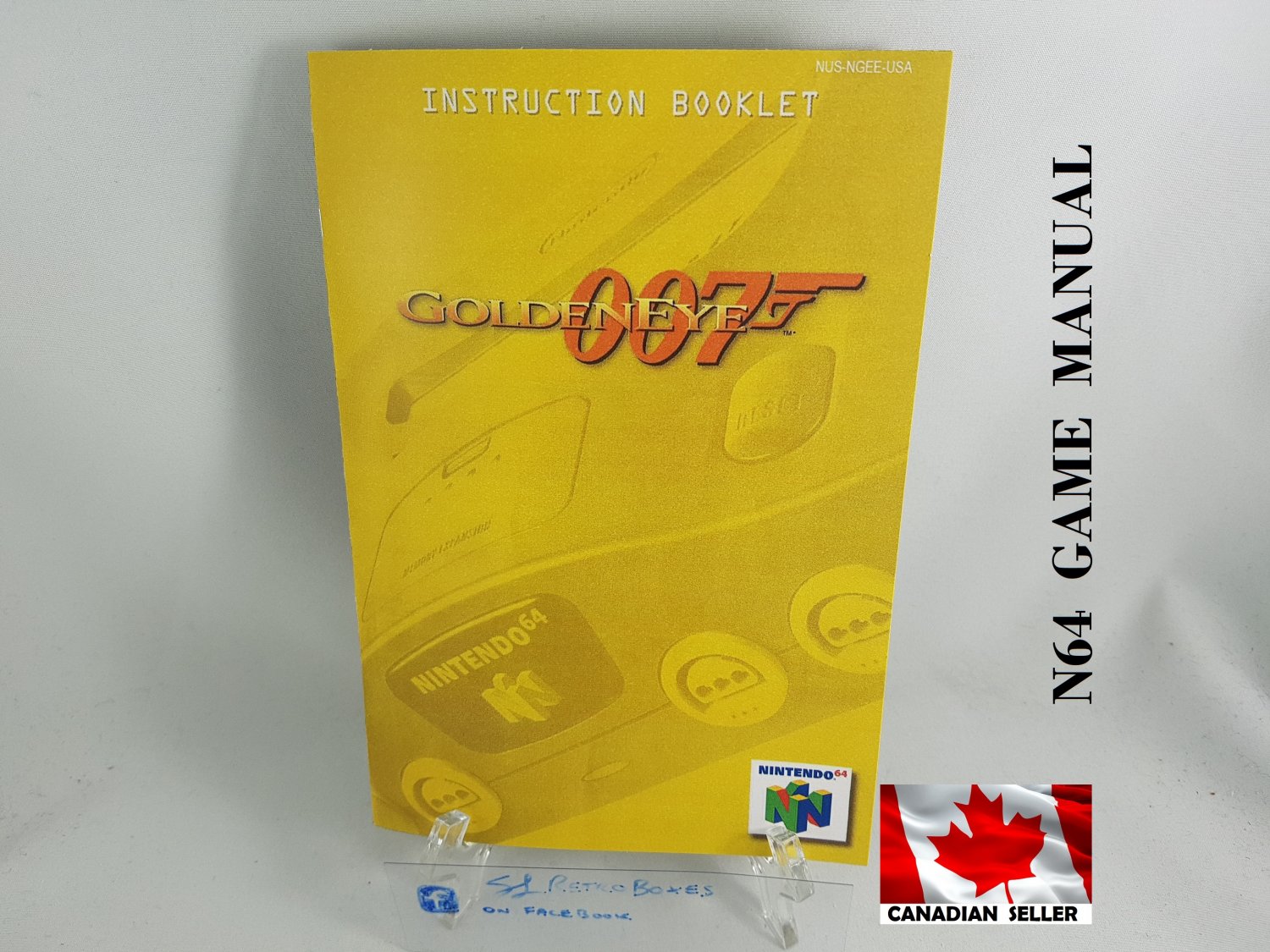 MANUAL N64 - 007 GOLDEN EYE - JAMES BOND Nintendo64 Replacement Instruction Manual Booklet
