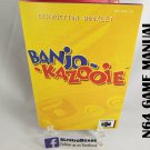 MANUAL N64 - BANJO-KAZOOIE - Nintendo64 Replacement Instruction Manual Booklet