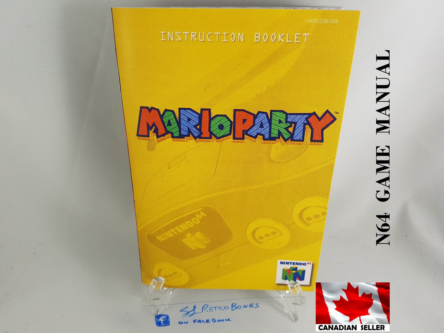 MANUAL N64 - MARIO PARTY - Nintendo64 Replacement Instruction Manual Booklet