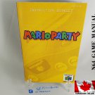 MANUAL N64 - MARIO PARTY - Nintendo64 Replacement Instruction Manual Booklet