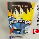 MANUAL N64 - MEGA MAN 64 - Nintendo64 Replacement Instruction Manual Booklet