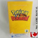 MANUAL N64 - POKEMON STADIUM - Nintendo64 Replacement Instruction Manual Booklet