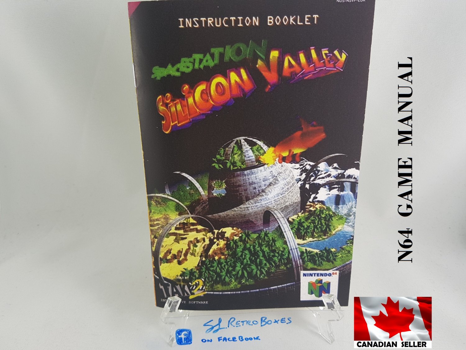 MANUAL N64 - SPACE STATION SILICON VALLEY - Nintendo64 Replacement Instruction Manual Booklet