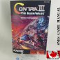 MANUAL SNES - CONTRA 3 THE ALIEN WARS - Super Nintendo Replacement Instruction Manual Booklet