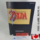 MANUAL SNES - LEGEND OF ZELDA LINK TO THE PAST - Super Nintendo Instruction Manual Booklet