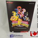 MANUAL SNES - MIGHTY MORPHIN POWER RANGERS - Super Nintendo Instruction Manual Booklet