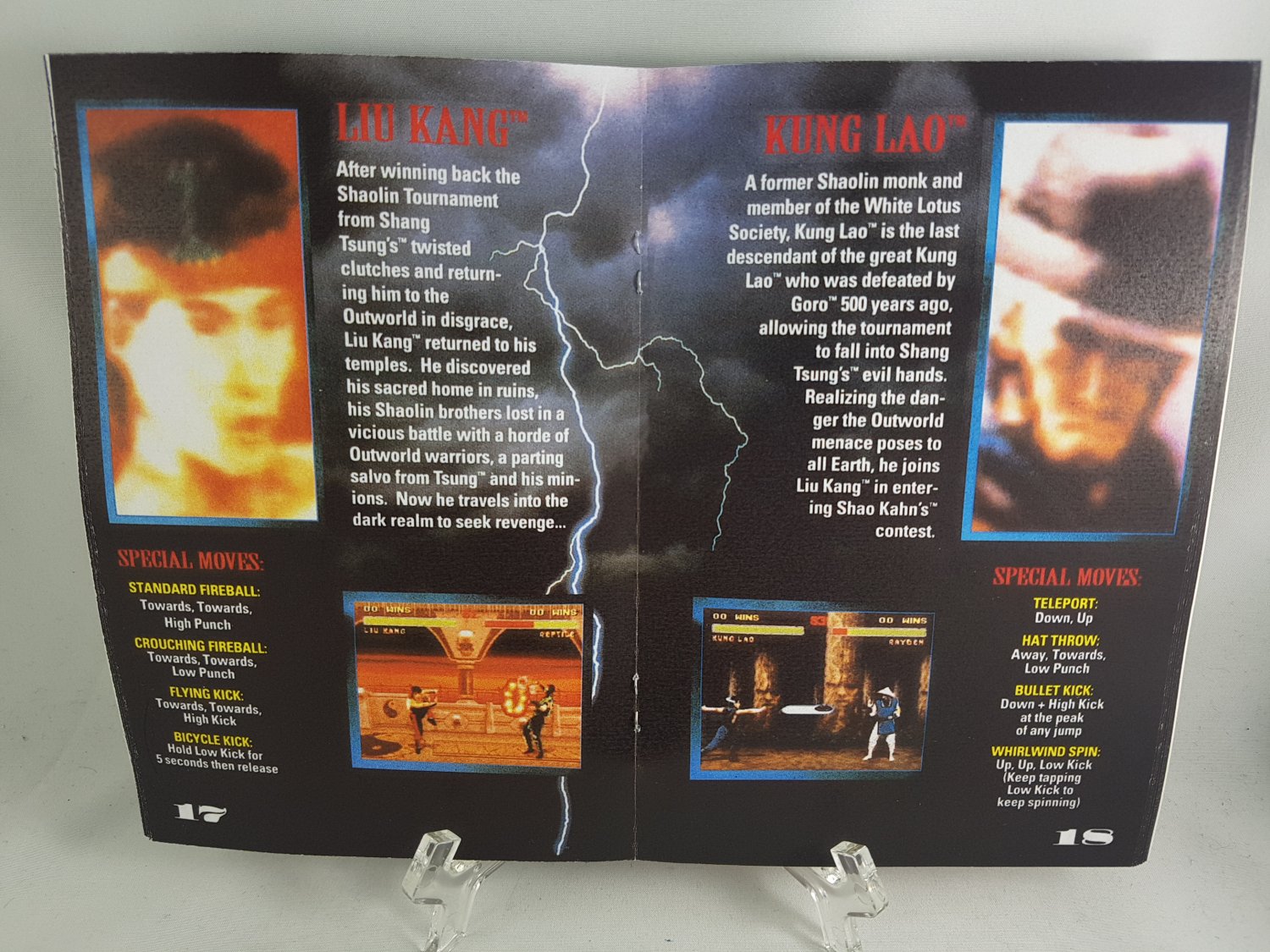 MANUAL SNES - MORTAL KOMBAT II (2) - Super Nintendo Replacement ...