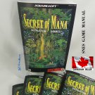 MANUAL SNES - SECRET OF MANA - Super Nintendo Replacement Instruction Manual Booklet