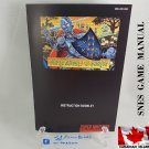 MANUAL SNES - SUPER GHOULS 'N GHOSTS - Super Nintendo Replacement Instruction Manual Booklet