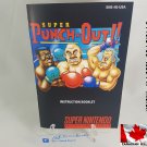 MANUAL SNES - SUPER PUNCH OUT! - Super Nintendo Replacement Instruction Manual Booklet
