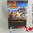 MANUAL SNES - WILD GUNS - Super Nintendo Replacement Instruction Manual Booklet