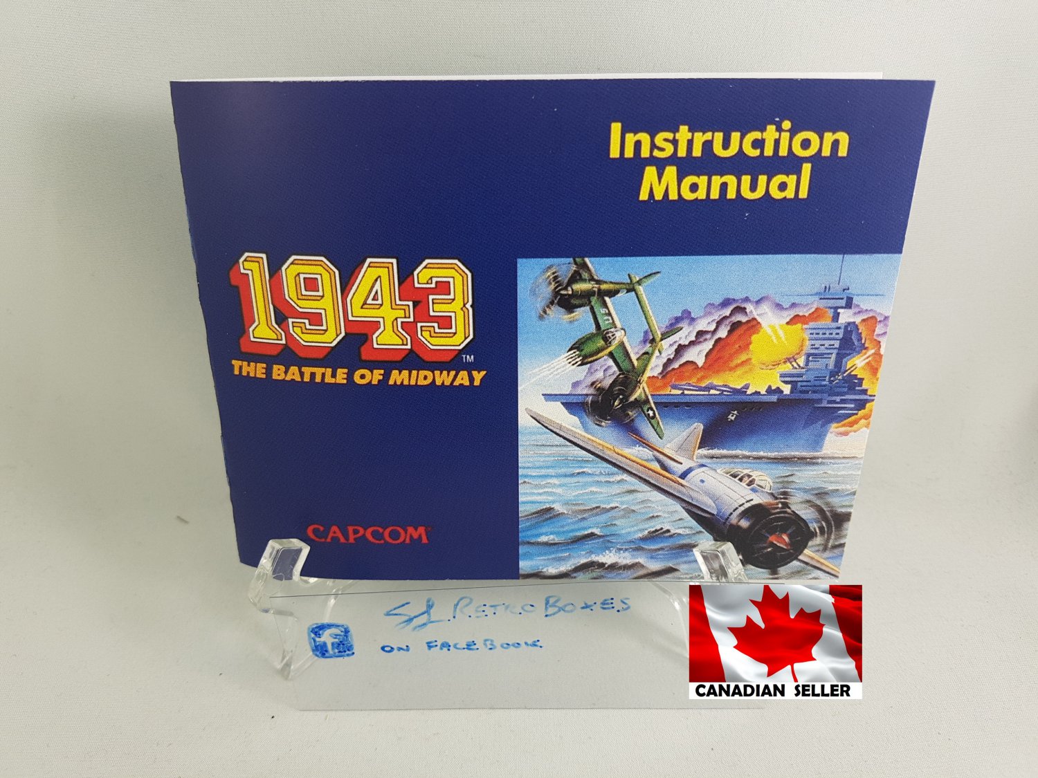 MANUAL NES - 1943 - Nintendo Replacement Instruction Manual Booklet