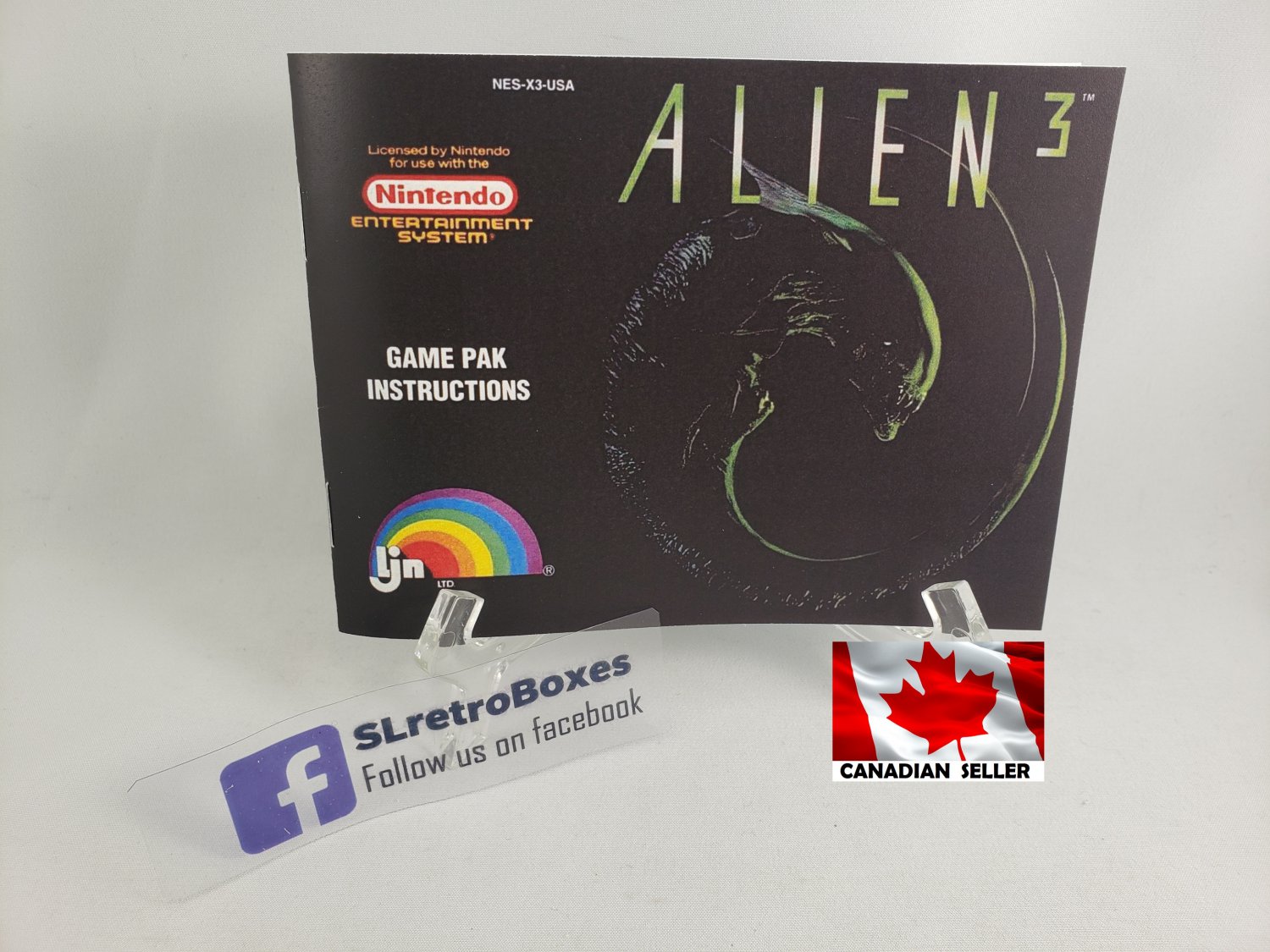 MANUAL NES - ALIEN 3 - Nintendo Replacement Instruction Manual Booklet