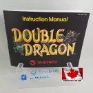 MANUAL NES - DOUBLE DRAGON - Nintendo Replacement Instruction Manual Booklet