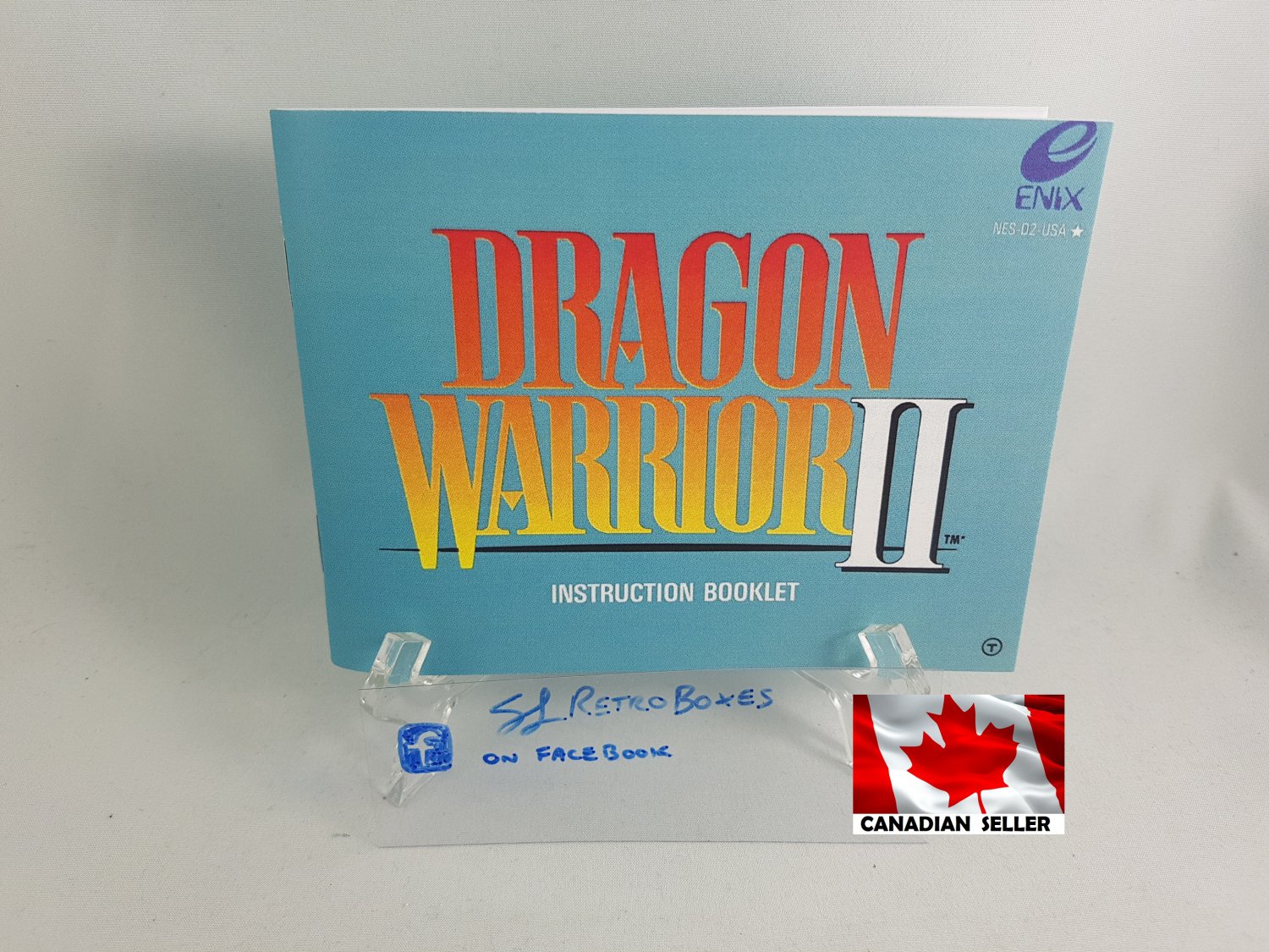 MANUAL NES - DRAGON WARRIOR II (2) - Nintendo Replacement Instruction Manual Booklet