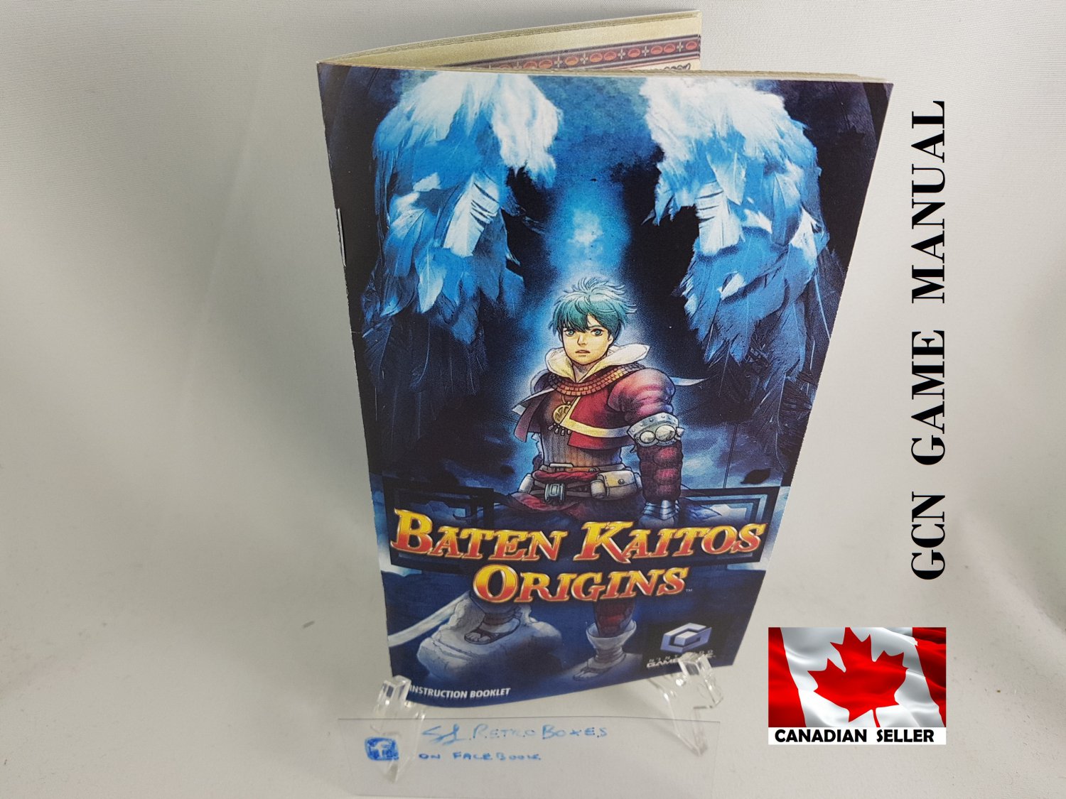MANUAL GCN - BATEN KAITOS ORIGINS - Nintendo Gamecube Replacement Instruction Booklet